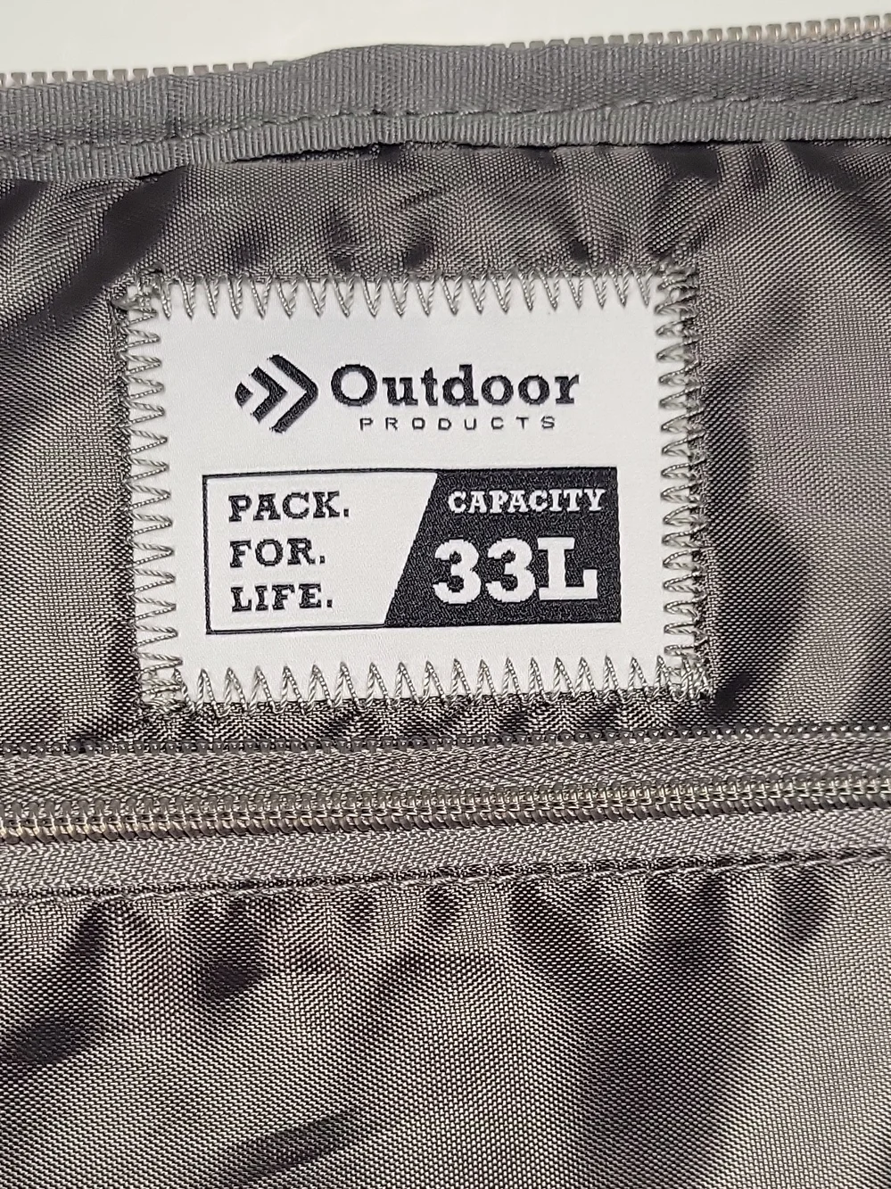 Outdoor Products PACK FOR LIFE Backpack 33L Capacity Grey